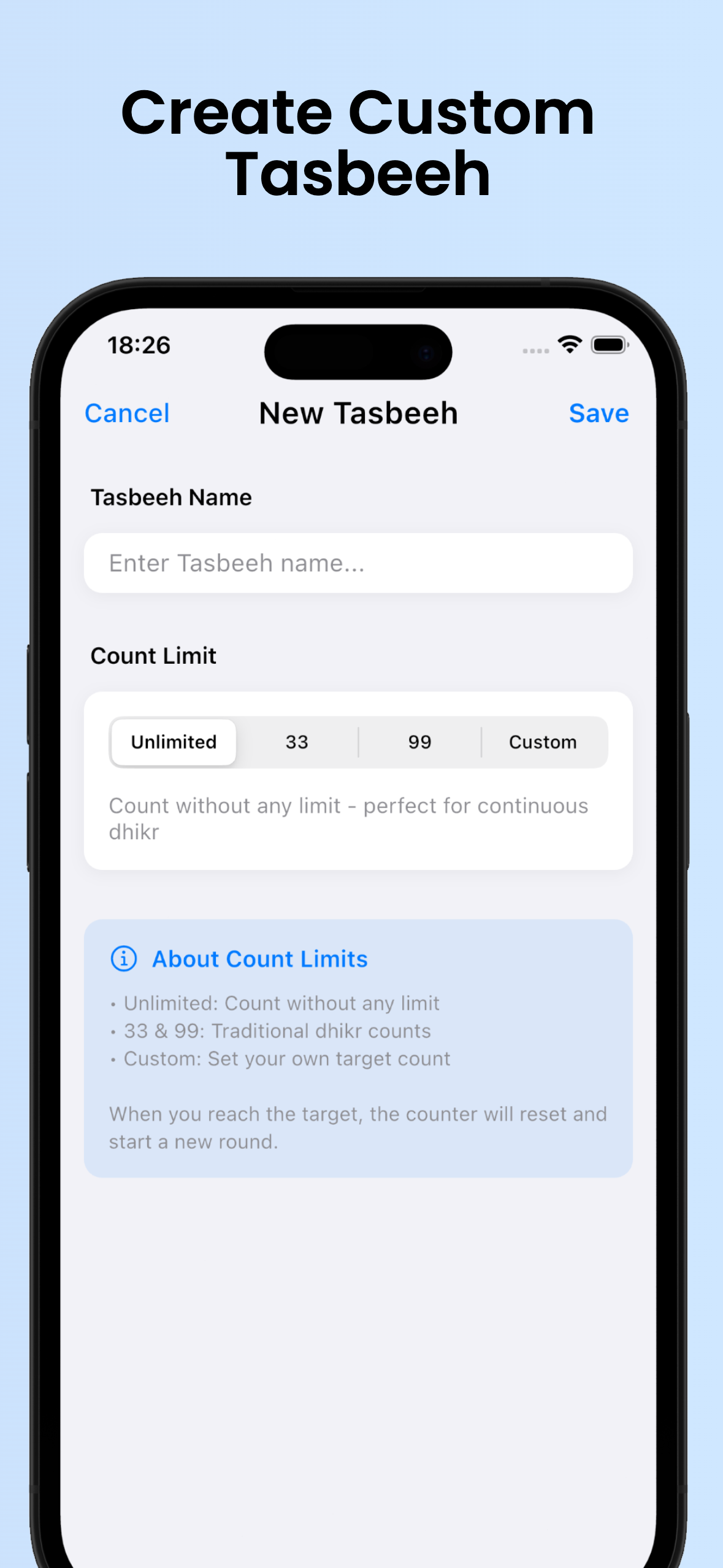 Islamic Prayer Counter - Durood & Salawat Tracker